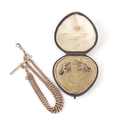 Lot 341 - Two pieces of jewellery Comprising a 9ct gold...