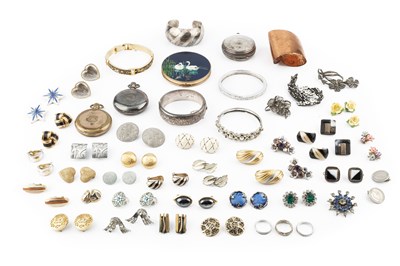 Lot 445 - A collection of jewellery and watches, to...