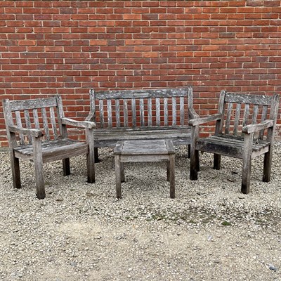 Lot 1423 - A suite of garden furniture