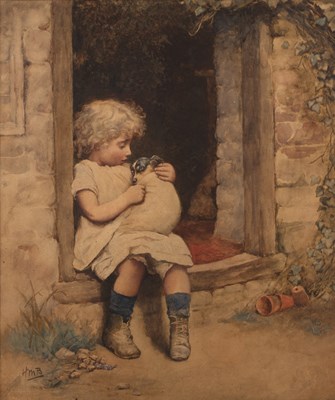 Lot 266 - H*M*B (19th century) A young girl with Jack...