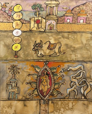 Lot 301 - Alan Davie (1920-2014) Untitled Indian Shrine...