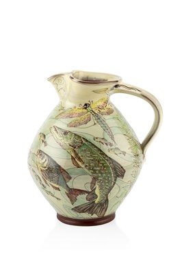 Lot 403 - Maureen Minchin (b.1954) Jug slip glazed...