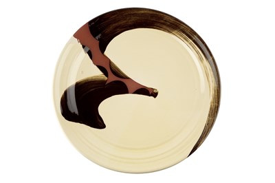 Lot 460 - Jonna Behrens (b.1946) Charger slip glazed...