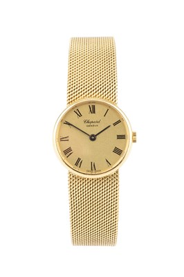 Lot 303 - A lady's bracelet watch by Chopard, the...