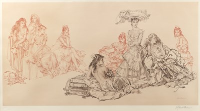 Lot 9 - William Russell Flint Studies of Cecilia,...