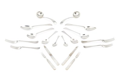 Lot 764 - A service of George V silver old English...