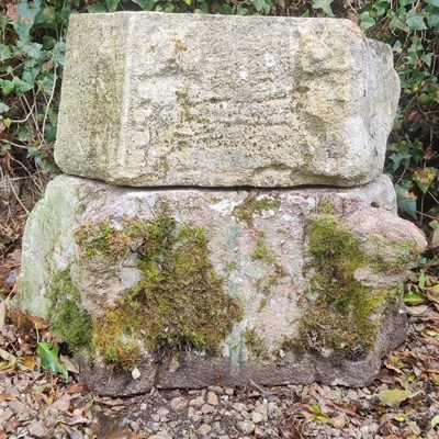 Lot 1409 - Two carved limestone architectural fragments