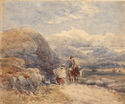Lot 173 - David Cox (1783-1859) Between Pont Aberglaslyn...