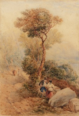 Lot 178 - David Cox (1783-1859) 'Tal-y-Llyn', signed and...