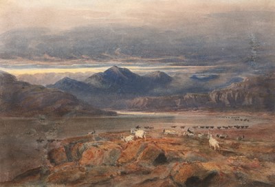 Lot 179 - Attributed to David Cox (1783-1859) 'Snowdon...