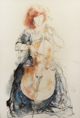 Lot 101 - Victor Ambrus (b.1935) The Cello Player,...