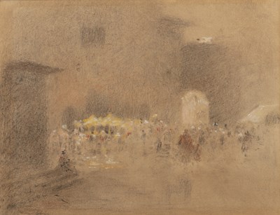 Lot 170 - Robert Little (1854-1944) San Gimignano,...