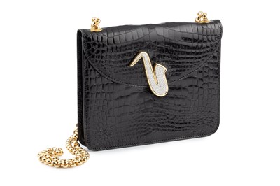 Lot A diamond mounted evening bag by David Morris,...
