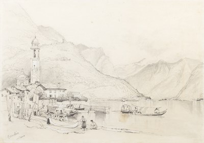 Lot 171 - Samuel Prout (1783-1852) 'Cornobio - Como',...