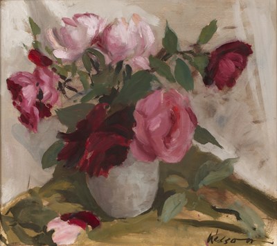 Lot 137 - Edward Wesson (1910-1983) Study of roses...