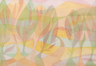 Lot 535 - Wendy Nicholls (20th Century) 'After glow...