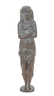 Lot 272 - A bronze desk seal