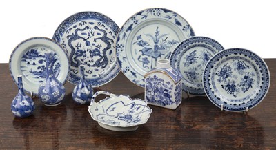 Lot 37 - Group of blue and white porcelain Chinese...