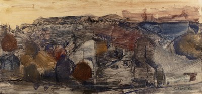 Lot 160 - Eugene Ludins (1904-1996) Abstract landscape,...