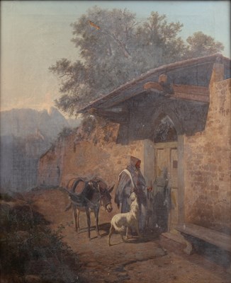 Lot 161 - Andreas Marko (1824-1895) At the convent door,...