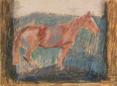 Lot 156 - Rachel Windham (1916-2005) Horse study, signed...