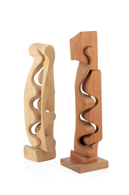 Lot 642 - Brian Willsher (1930-2010) Two tall abstract...