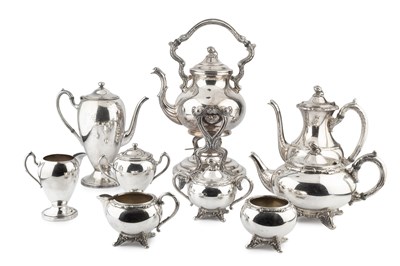 Lot 777 - A late 19th century American silver plated six...