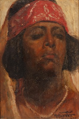 Lot 189 - M. Hassan (20th Century) Portrait of an...