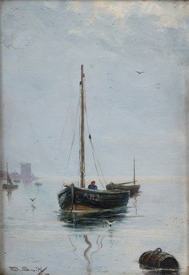 Lot 193 - Denzil Smith (1924-1988) Fishing boat on...