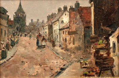 Lot 194 - John Muirhead (1863-1927) A Continental street...