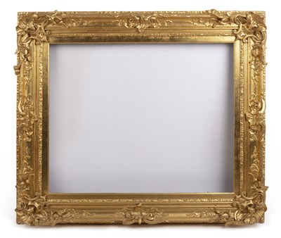 Lot 579 - A 19th century giltwood and gesso frame, of...