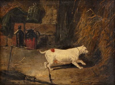Lot 507 - English School (19th century) A dog ratting in...