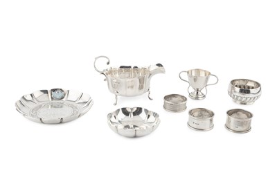 Lot 787 - An Irish silver circular dish, with...