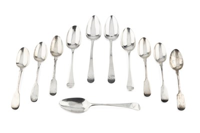 Lot 792 - A pair of George III silver old English...