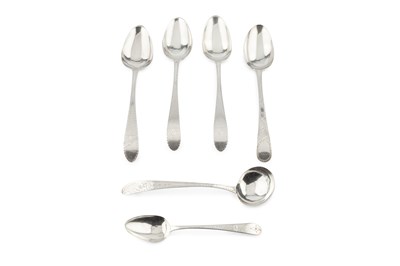 Lot 755 - A set of three George III Irish silver...