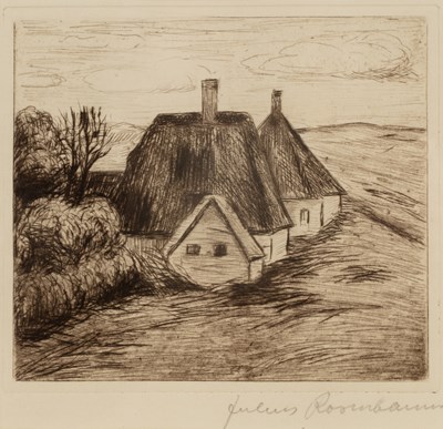 Lot 19 - Julius Rosenbaum (1879-1956) Study of a House...