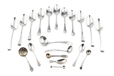 Lot 765 - A set of four George III silver old English...