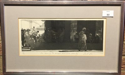 Lot 80 - Piers Browne (b.1949) 'On Leaving the Mosque...