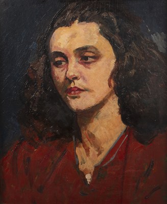 Lot 306 - John Flanagan (1895-1976) Portrait of a lady,...