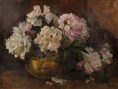 Lot 311 - English School (19th century) Flower piece...