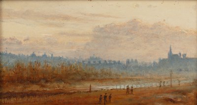 Lot 312 - English School (19th century) Figures on the...