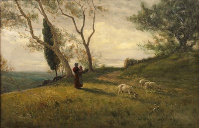 Lot 315 - Thomas Seymour (1844-1904) 'Morning Sunlight',...