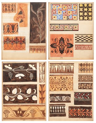 Lot 331 - Manner of Owen Jones Decorative designs in the...