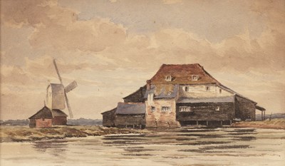 Lot 336 - Norwich School Walton on the Naze Tidemill,...