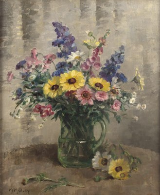Lot 431 - Matilda Mulvey (1882-1951) Vase of flowers,...