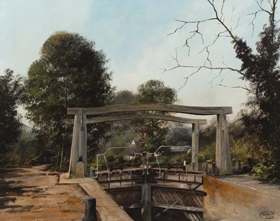 Lot 433 - Clive Madgwick (1934-2005) The Lock Gate,...