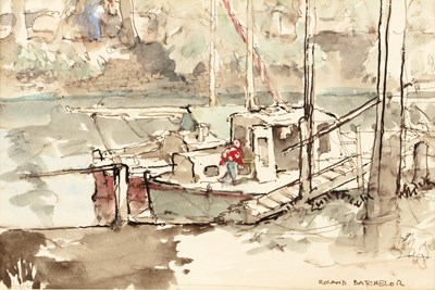 Lot 448 - Roland Batchelor (1889-1990) Backwater at...