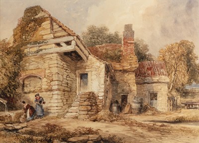 Lot 449 - Henry Harris Lines (1801-1889) Two women...