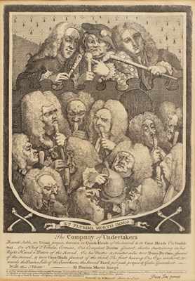 Lot 10 - William Hogarth The Company of Undertakers,...