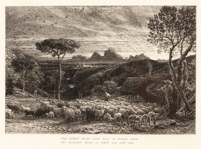 Lot 19 - Samuel Palmer 'Opening the Fold, or Early...